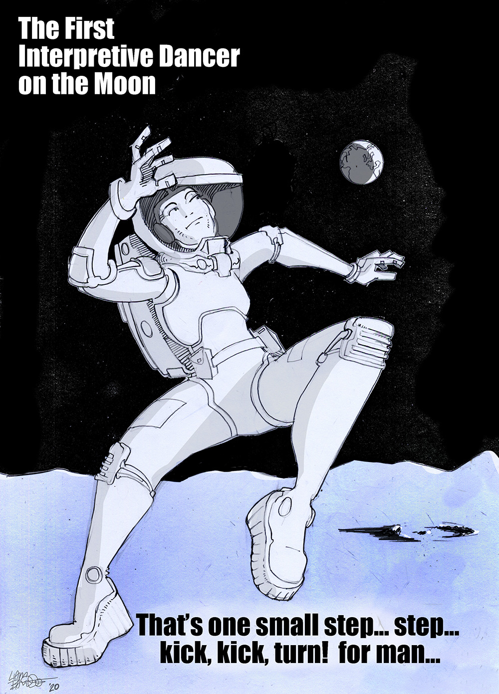 The first interpretive dancer on the moon