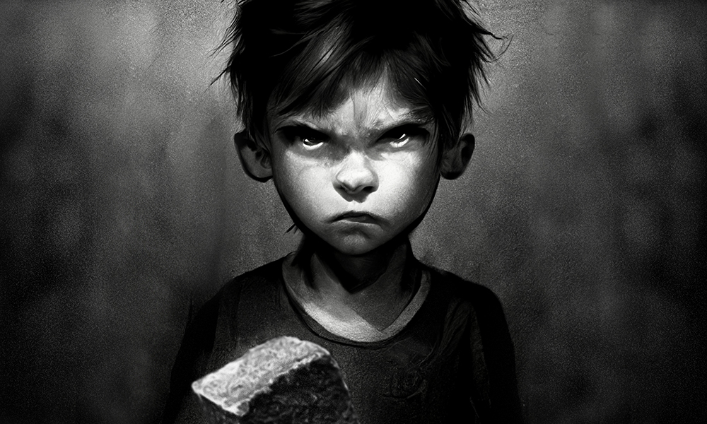 Story image for Boy with Brick by 